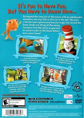 Dr. Seuss' The Cat in the Hat box cover back